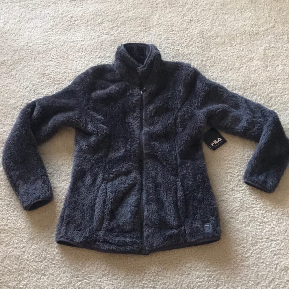 NWT Fila Sherpa fleece zip up jacket sz small